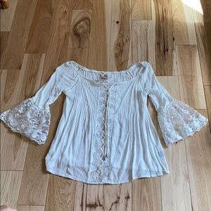 White off the shoulder top